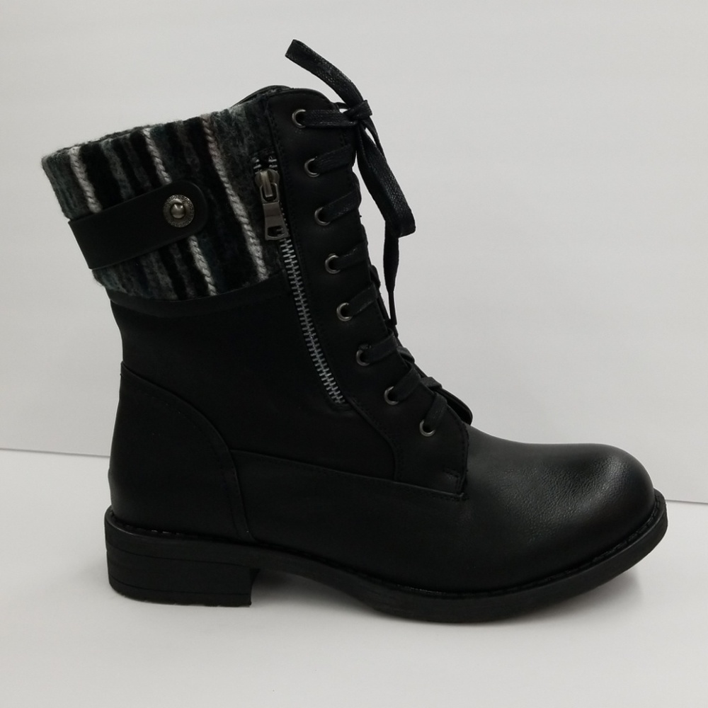 Leather boots